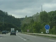 L'A4 dans la montée du col de Saverne