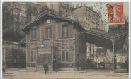Carte postale en couleur de la gare de Croix-Pâquet vers 1910. © Archives Municipales de Lyon. Cote 4fi1829