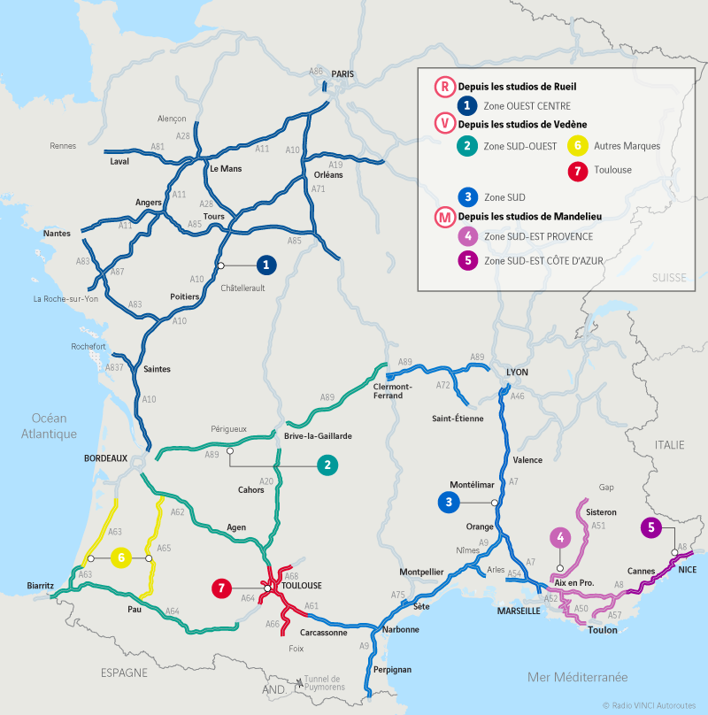 autoroutes du sud