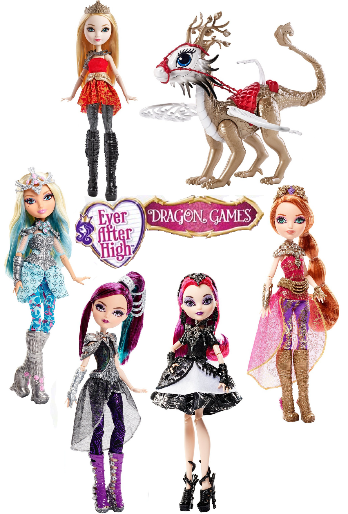 Boneca Harelow - Ever After High Dragon Games Pixies