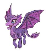 Raven's pet dragon, Nevermore