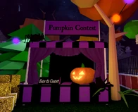 The Pumpkin Contest booth.