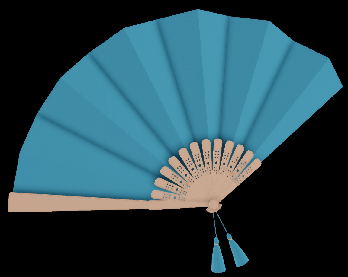 Bubbacare Korean Tradition Hand Fan with Beautiful Indonesia