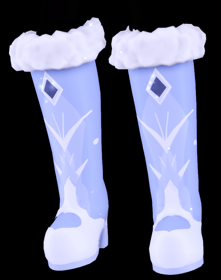 Winter Guardian Glacier Boots Royale High Wiki Fandom - why do people on roblox wear the ice boot