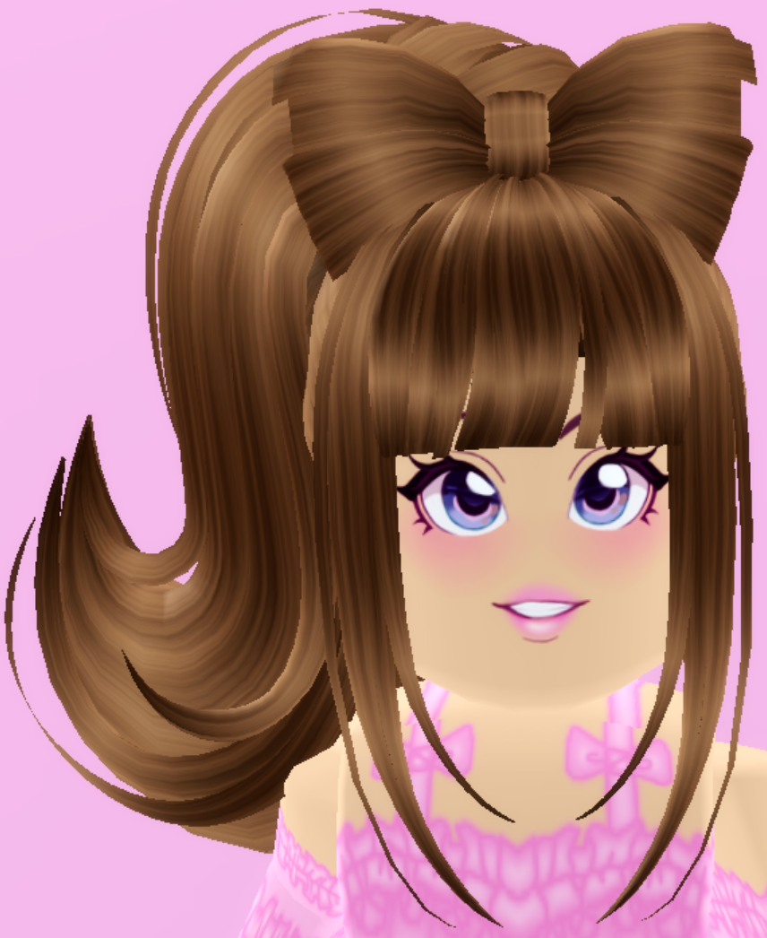 Two-Tone Anime Wolfcut Hair Pink & Black - Roblox