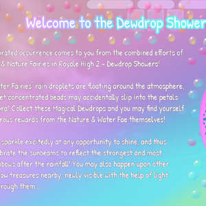 Dewdrop Showers 2023, Royale High Wiki