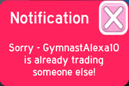 Already in exchange with someone else