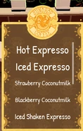 Sundrop Coffee Menu 1