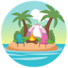 Sunset Island Here From Day 1 Badge