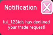 Request declined