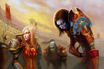 World of warcraft blood elf undead fantasy art artwork 2000x1326 wallpaper www.wallpaperfo