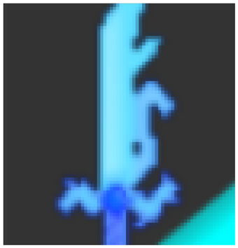 Pixelated Dark Water Sword