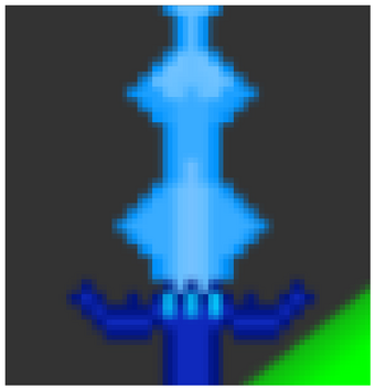 Pixelated Aqua Blade