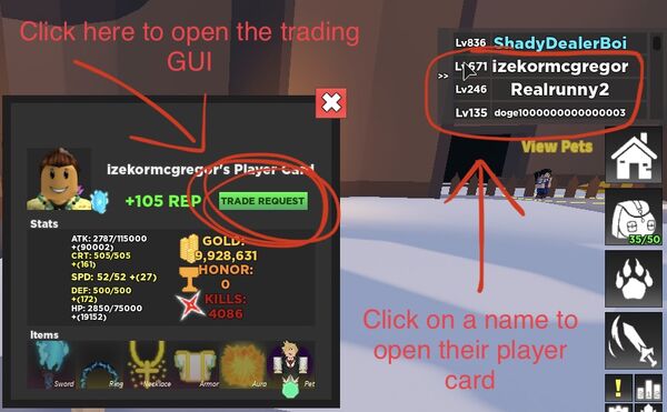 Trading Rpg Simulator Wiki Fandom - how to trade on roblox mobile