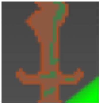 Pixelated Stone Cold Sword