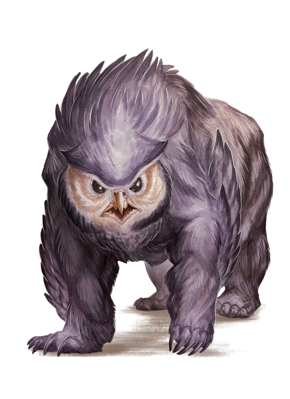 Совомедведь (англ. owlbear) - классический монстр D&D, медведь с голово...
