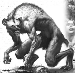 Риант, гиена-оборотень из нового Мира Тьмы.