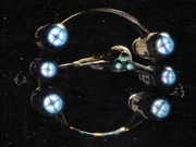 Obi-Wan Kenobi's Eta-2 Actis docked with it's hyperdrive ring.