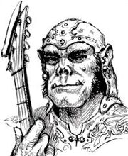 Half-ork bard WotC