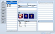 RPG Maker MV Actor Database