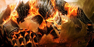 Idaboth fire elemental coloss by athayar-d3iimhy