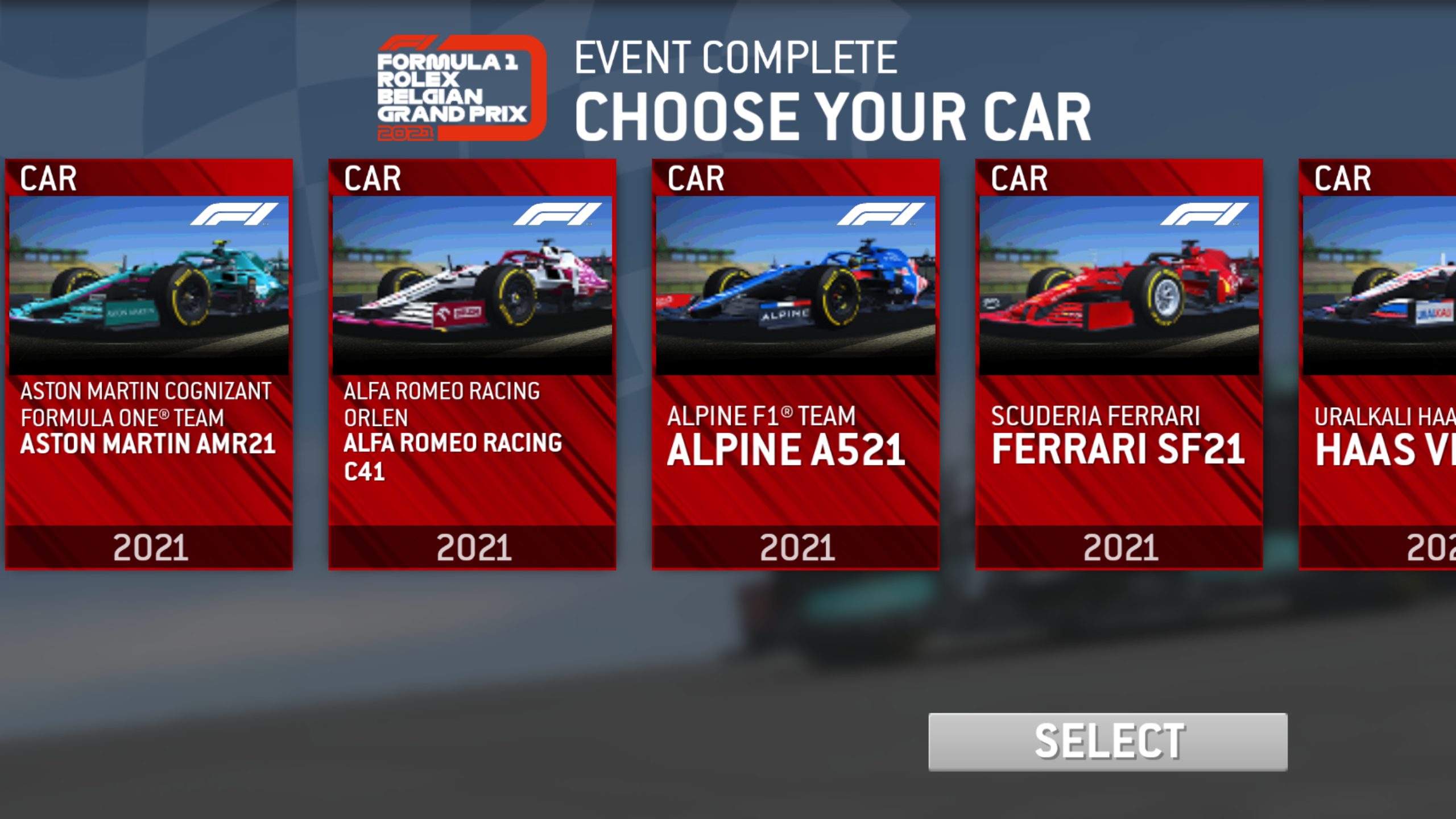 FORMULA 1 ROLEX BELGIAN GRAND PRIX 2021 Real Racing 3 Wiki Fandom