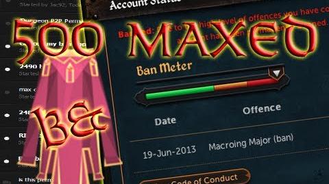 ~500 MAXED Players PERMANENTLY Banned!