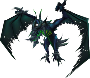 An adult shadow drake; which is a fire drake warped by demonic magic.