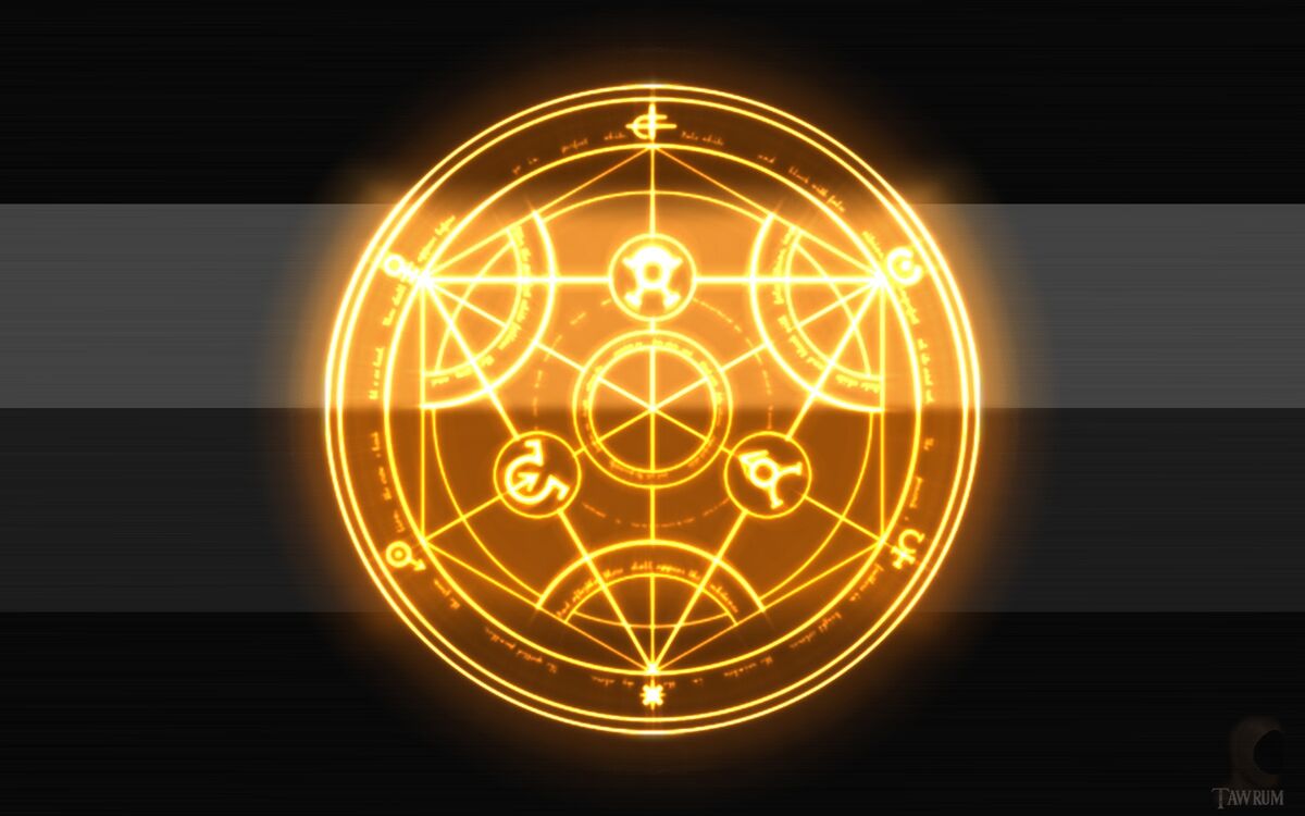 alchemy symbols wallpaper