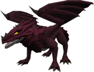 A red dragon, second strongest of the chromatics.