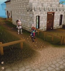 Otull runs into Jillian in Varrock. Literally.