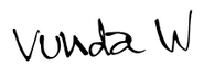 The signature of Vunda White.