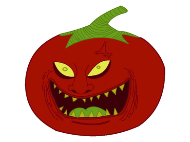 Evil tomato by jv9ufxcy on DeviantArt