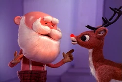 Santa and Older Rudolph