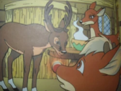 Blitzen with Mitzi and Rudolph in Rudolph Saves The Sprites
