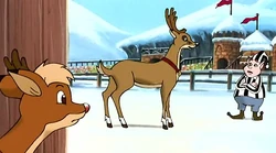 Imagerbe.jpg (75 KB) Rudolph watching Blitzen argue with the Elf Referee.