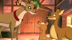 Blitzen with his mate Mitzi and their son Rudolph.