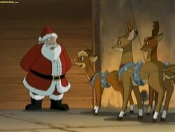 Blitzen, Rudolph, Donner and Santa