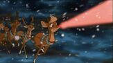 Rudolph guiding the Flyers through the storm.