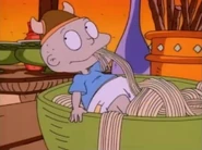 "Tommy, get out of the pasta salad!"