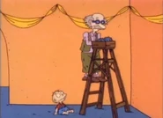 "Puppet show for one-year-olds? Why, when I was a spud, we didn't have puppet shows!"