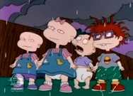 "Hey, you guys, it's starting to rain!"