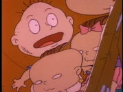 Tommy pickles in his usual shirt and diaper.
