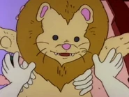 "I washed your lion for you."