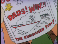 "And for the proud father, the Kingfisher 9000!"