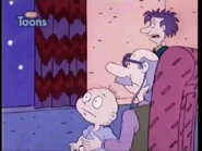 "Boy, it's really coming down out there, Pop."