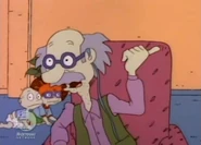"Another time, she took my favorite ball and threw it over the fence into the next yard. She's a monster, I tell you! A monster!"