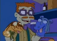 "It's the bathtime puppet friends! 'Hello, Mr. Dirt!' 'Hello, Mr. Water!'"