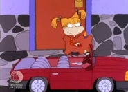 Angelica starts up her getaway car...