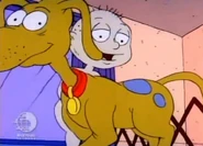 "Look, Spike is nakie,"